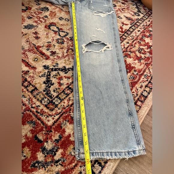 Zara Distressed Denim Jeans Size 0 - Picture 10 of 11